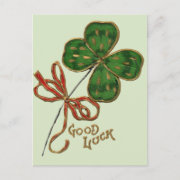 Luck O the Irish St. Patrick's Day Postcard