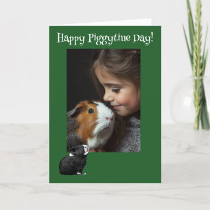 Luck o' the Piggies Guinea Pig St. Patrick's Day Holiday Card