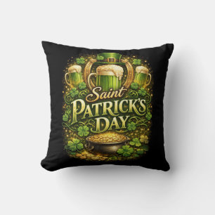 Luck of the Emerald Isle Throw Pillow