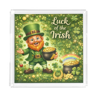 Luck of the Irish Acrylic Tray