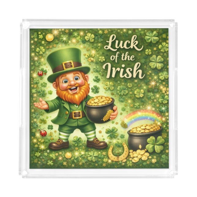 Luck of the Irish Acrylic Tray (Front)