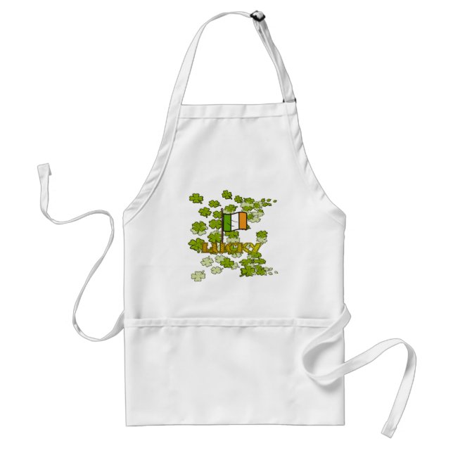 Luck of the Irish Adult Apron (Front)