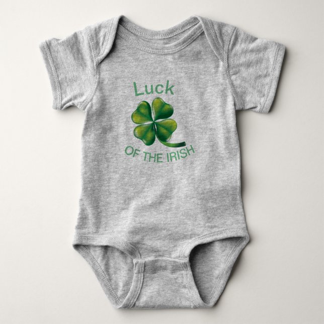 Luck of the Irish Baby! Baby Bodysuit (Front)