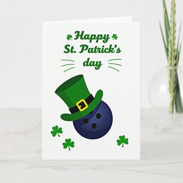 Luck Of The Irish Bowling Card (Front)