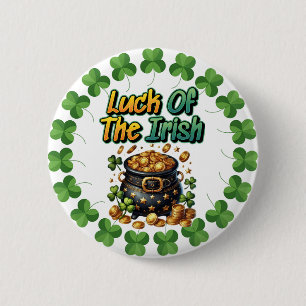Luck Of The Irish Button