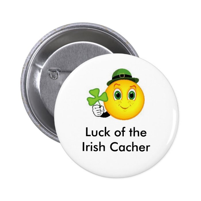 Luck of the Irish Cacher Geocaching Swag Pin