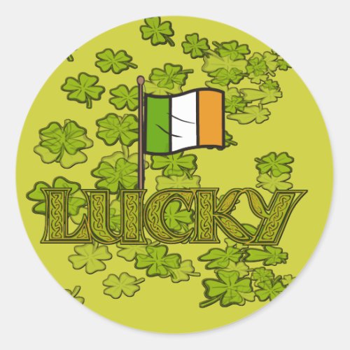 Luck of the Irish Classic Round Sticker