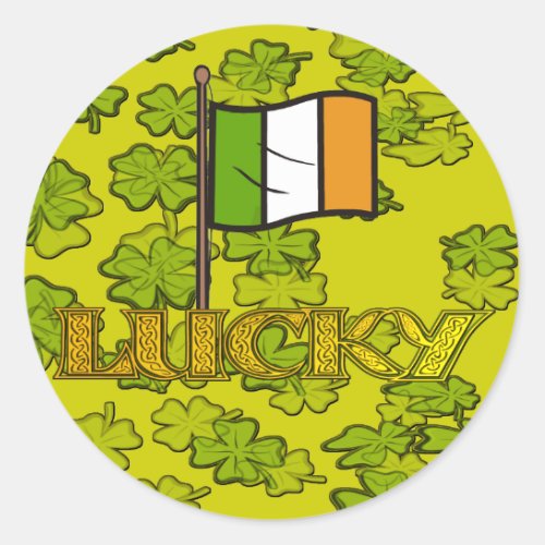 Luck of the Irish Classic Round Sticker