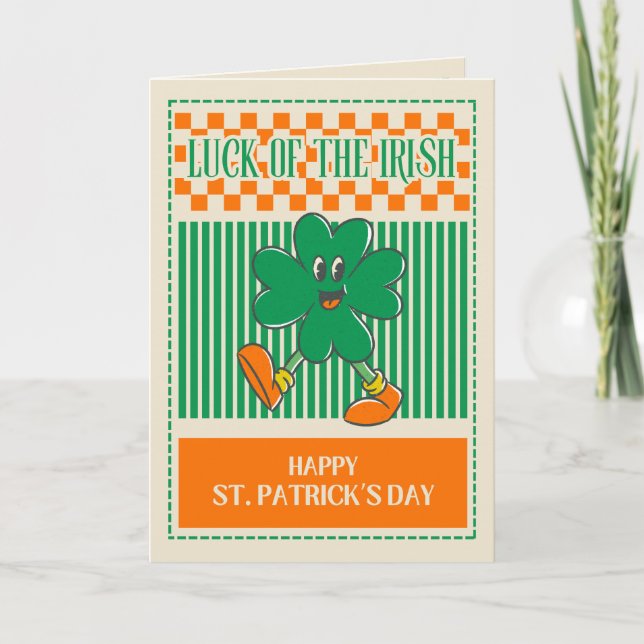 Luck of the Irish Greeting Card (Front)