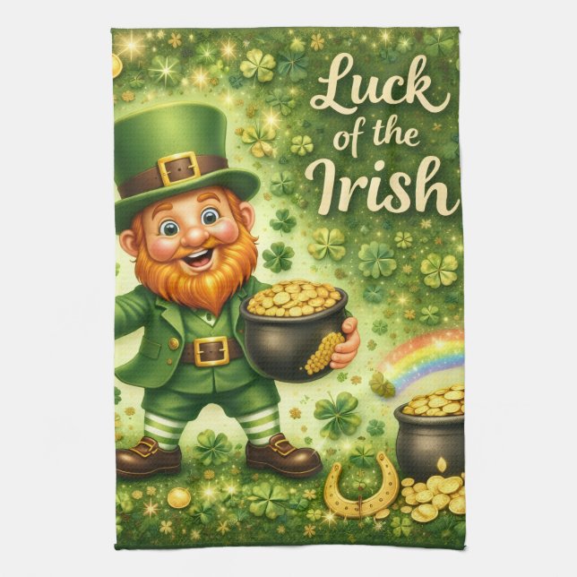 Luck of the Irish Kitchen Towel (Vertical)