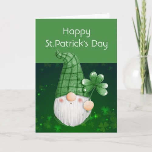 Luck of The Irish Leprechaun Fun St Patricks Day Card
