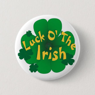 luck-of-the-irish pinback button