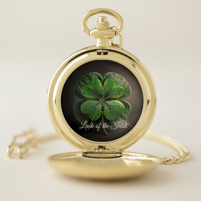 Luck of the Irish  Pocket Watch (Inside)