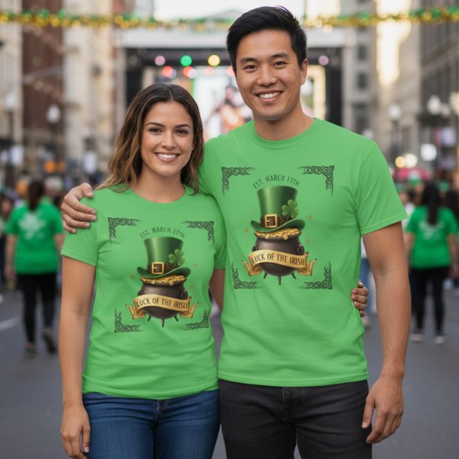 Luck of the Irish Pot of Gold T-Shirt (Creator Uploaded)