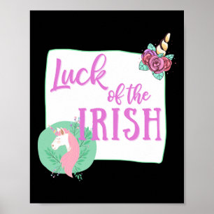 Luck Of The Irish Saint Patricks Day St Pattys Gir Poster
