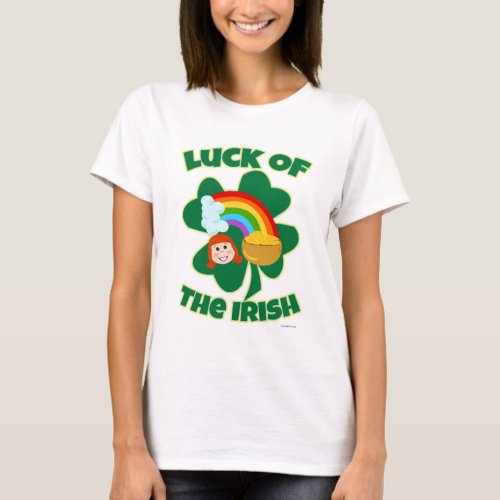 Luck of the Irish Slogan T_Shirt