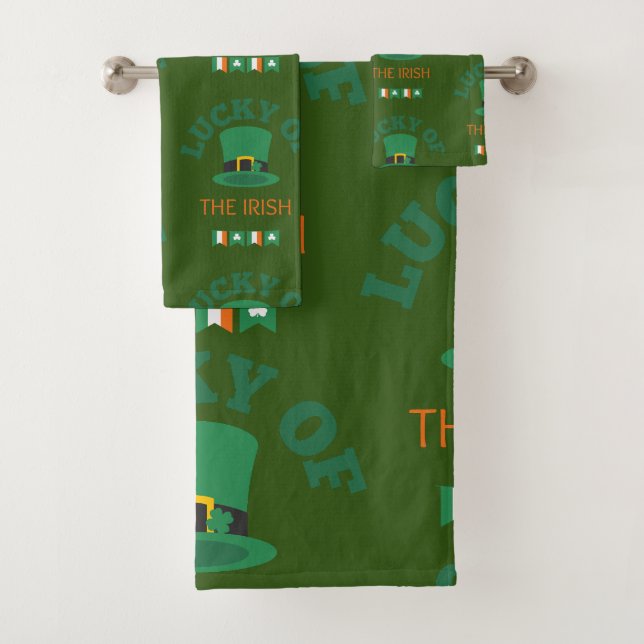 Luck of the irish,st Patrick day 2023   Bath Towel Set (Insitu)