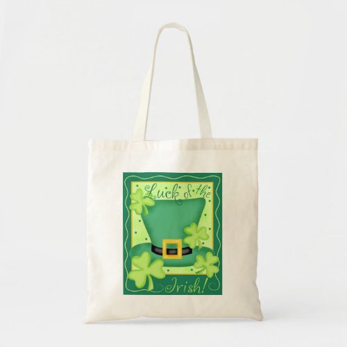 Luck of the Irish St Patricks Customized Tote Bag