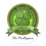 Luck of the Irish - St Patrick's day Classic Round Sticker