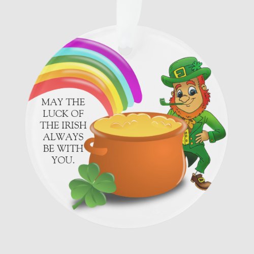 Luck Of The Irish St Patricks Day Ornament