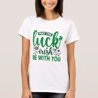 Boho Style Lucky St. Patricks Day Women Gifts Retro Vintage T-Shirt