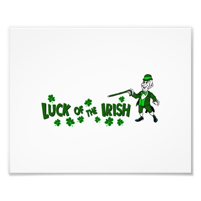 luck of the irish with leprechaun graphic.png photo art