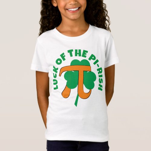 LUCK OF THE PI RISH St Patricks Day Pi Day Kids T_Shirt