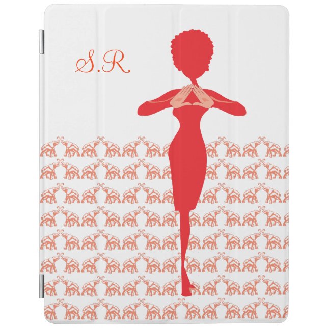 Luck red elephant iPad smart cover (Front)