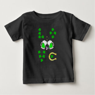 Luck Shamrock Dublin Day Horseshoe Irish Baby T-Shirt