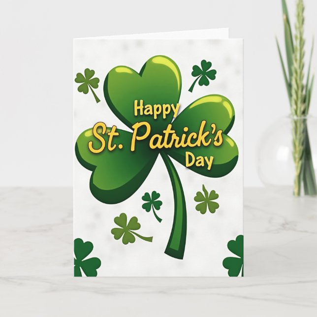 Luck St Patricks Day For Partner Card (Front)