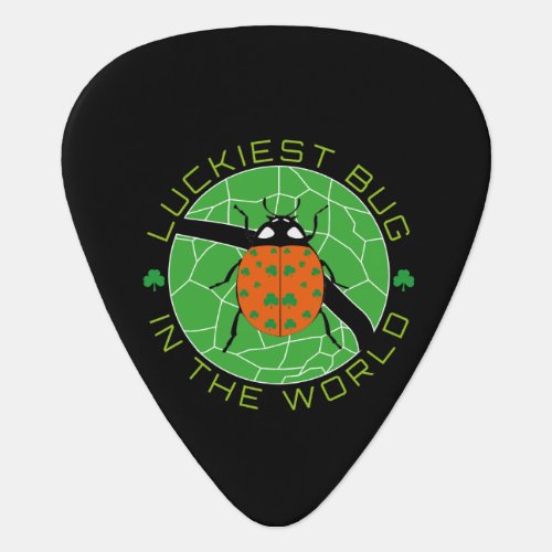Luckiest Bug In The World Circle Version Guitar Pick
