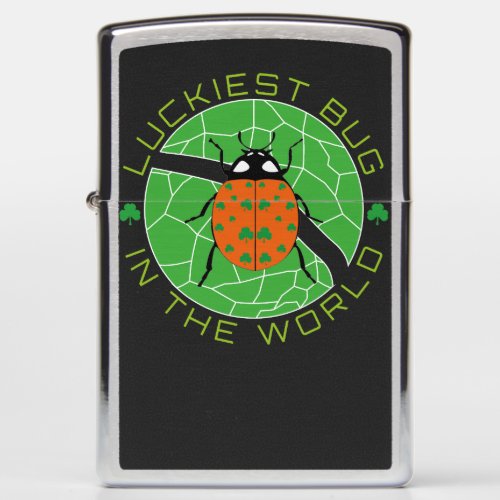 Luckiest Bug In The World Circle Version Zippo Lighter