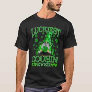 Luckiest Cousin Ever Gnomes St Patrick's Day T-Shirt