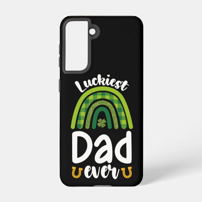Luckiest Dad Ever Family St Patrick's Day Samsung Galaxy Case (Back)