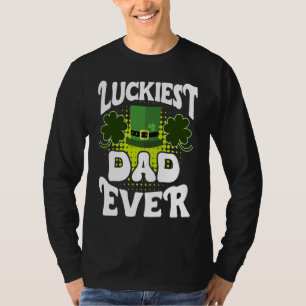 Luckiest Dad ever St Patrick's Day Dad T-Shirt