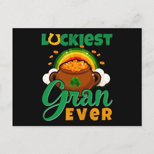 Luckiest Gran Ever St Patricks Day Postcard