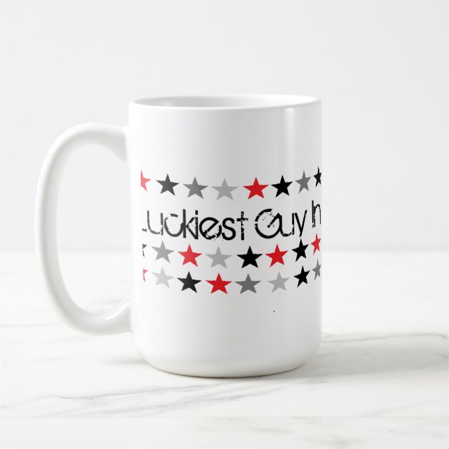Luckiest Guy Coffee Mug (Left)