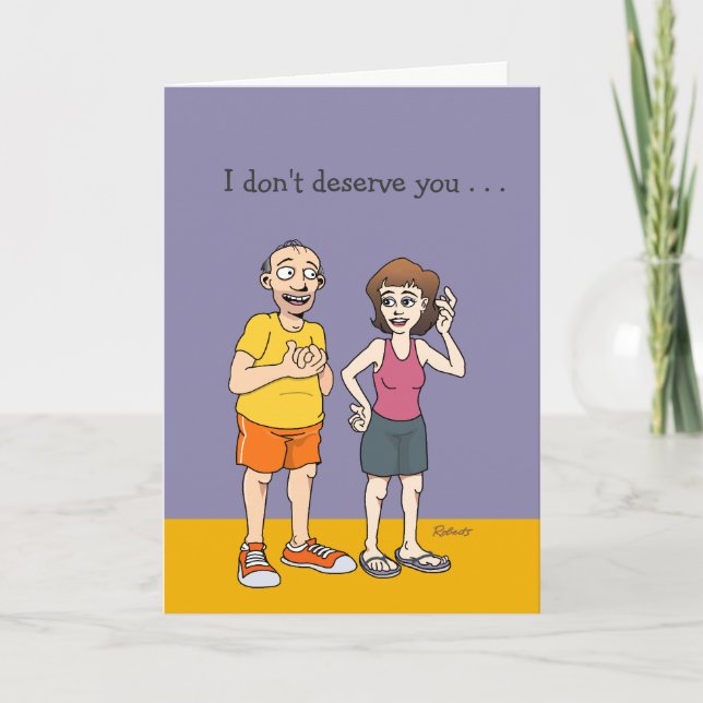 "Luckiest Husband on Earth" Wedding Anniversary Card (Front)