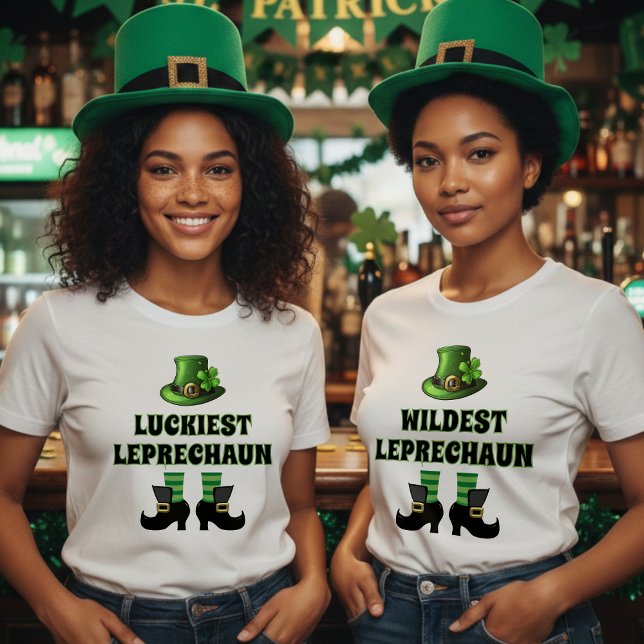 Luckiest Leprechaun Matching St. Patrick's Day T-Shirt (Creator Uploaded)