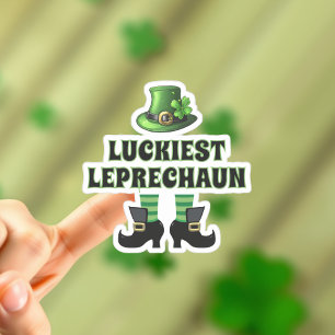 Luckiest Leprechaun St. Patrick's Day Sticker