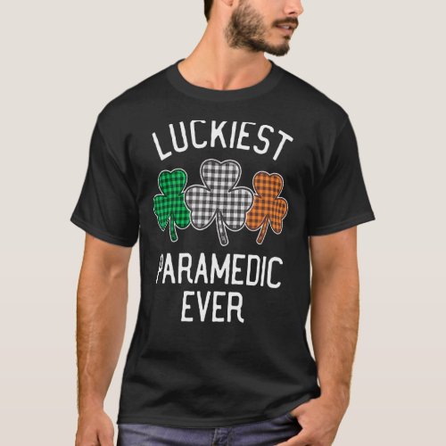 Luckiest Paramedic Ever St Patricks Day Irish Fla T_Shirt