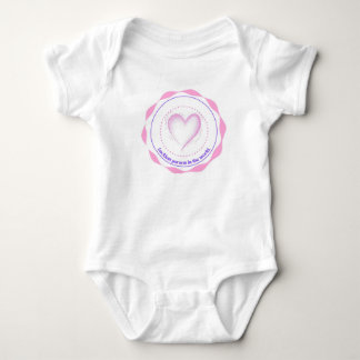 Luckiest person in the world baby bodysuit