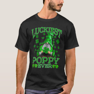 Luckiest Poppy Ever Gnomes St Patrick's Day T-Shirt