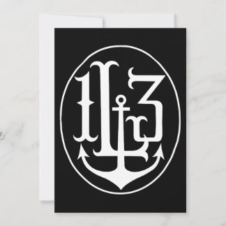 Lucky 13 Anchor Crest Tattoo Punk Goth Anchor T-Sh