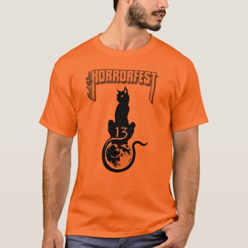 Lucky 13 Cat Shirt Orange