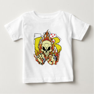 Lucky 13 Dice and Skull Baby T-Shirt