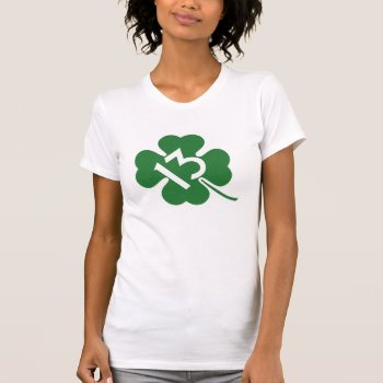 Lucky 13 Shamrock T-shirt by digitalcult at Zazzle