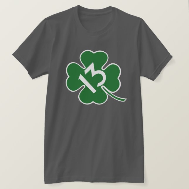 Lucky 13 shamrock T-Shirt (Design Front)