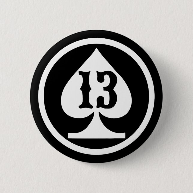 LUCKY 13 SPADE BUTTON (Front)