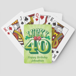 Lucky 40 Custom Poker Cards